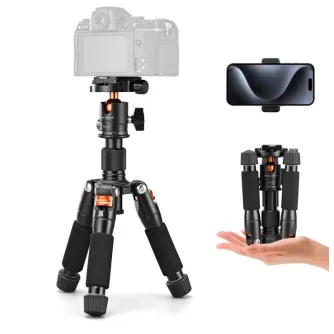Photo Tripods - K&F Concept Desktop Mini Tripod for Camera, 20.5/ 52cm Compact Tripod with 360 Low Profile Ball Head KF09.150 - quick order from manufacturer