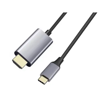 Wires, cables for video - PremiumCord USB-C na HDMI kabel 1,8m rozlišen obrazu 4K*2K60Hz Aluminium KU31HDMI08 - quick order from manufacturer