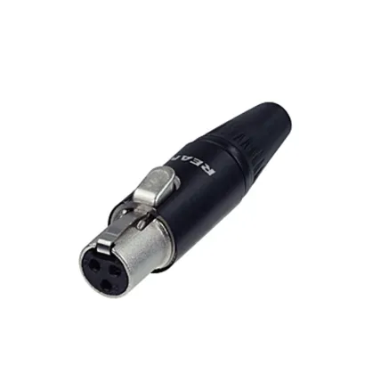 REAN RT3FC-B 3-Pole Tiny XLR Female Cable Connector RT3FC-B