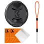 Lens Caps - K&F Concept K&F 82MM Lens Caps Kit, Anti-lost rope, 2X Vacuum Cleaning Cloth SKU.2114 - quick order from manufacturer