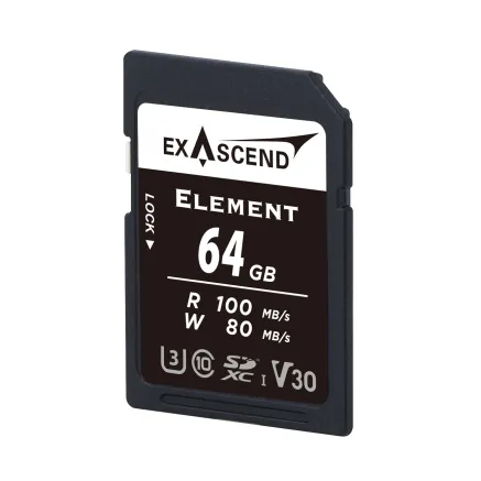 Exascend Element UHS-I SD Card Series 64GB EX64GSDA1