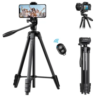 Photo Tripods - K&F Concept K&F 59.4/1.5 m Aluminum Travel Tripod with Bluetooth KF09.125 - quick order from manufacturer