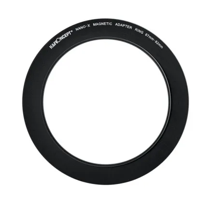 K&F Concept K&F 67-82mm Magnetic Filter Adapter Ring, Matte Black, Frame Thickness 2.16mm KF05.304