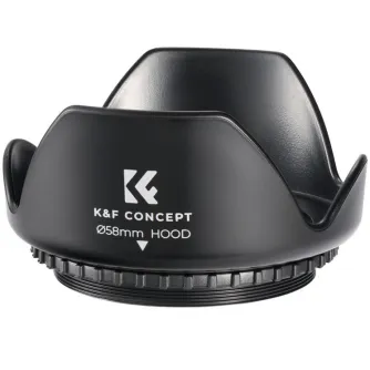 Lens Hoods - K&F Concept K&F 58MM Camera Lens Hood for Photography KF03.088 KF03.088 - quick order from manufacturer