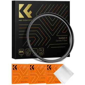 Adapters for filters - K&F Concept K&F 58-82mm Step Up Brass Filter Adapter Ring,matte black, Frame Thickness 2.9mm, W/ 3pcs Cleaning C KF05.320 - quick order from manufacturer