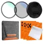 K&F Concept K&F 58mm 2pcs Professional Lens Filter Kit (MCUV/CPL) + Filter Pouch+Lens Cap+3pcs*Cleaning Cloth SKU.2035V1