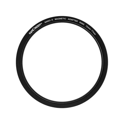 K&F Concept K&F 77-82mm Magnetic Filter Adapter Ring, Matte Black, Frame Thickness 2.16mm KF05.306