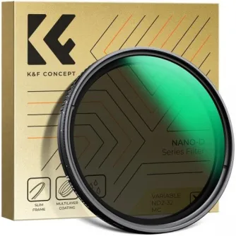 Neutral Density Filters - K&F Concept K&F 77MM D Series Variable/Fader ND Filter, ND2ND32 KF01.2418 - quick order from manufacturer