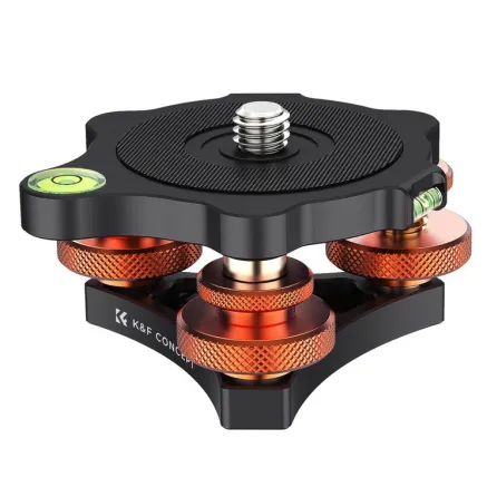 K&F Concept K&F Camera Leveler for Tripod Head, Aluminum Adjusting Tripod Head,Adjustment angle +/-5, maximum KF31.104