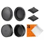 Lens Caps - K&F Concept K&F Canon FD Mount Body Cap*2 + Lens Rear Cap*2 + Hot Shoe Cap*2 + Cleaning Cloth*1 SKU.2224 - quick order from manufacturer