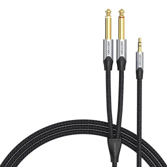 Audio cables, adapters - Audio cable mini jack 3.5mm to 2x jack 6.35mm male Vention BARHL 10m BARHL - quick order from manufacturer