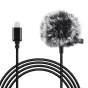 Lavalier Microphones - Jack Puluz tie microphone with clip PU426 1.5m 3.5mm Lightning PU426 - quick order from manufacturer