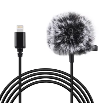 Lavalier Microphones - Jack Puluz tie microphone with clip PU426 1.5m 3.5mm Lightning PU426 - quick order from manufacturer