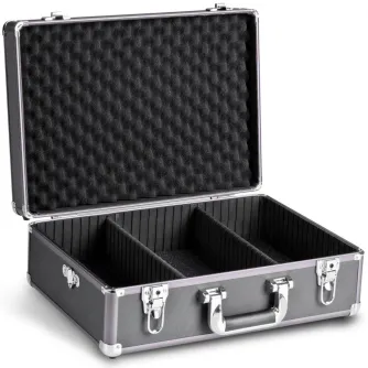 Koferi - walimex Photo Suitcase Basic M, black/metallic 18318 - ātri pasūtīt no ražotāja