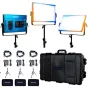 Light Panels - Dracast X Series LED2000 Bi-Color LED 3 Light Kit with Injection Molded Travel Case (DRX32000BNH) - quick order from manufacturer