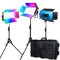 Discontinued - Dracast X Series LED1000 RGB And Bi-Color LED 3 Light Kit with Injection Molded 