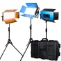 Light Panels - Dracast X Series LED1000 Bi-Color LED 3 Light Kit with Injection Molded Travel Case (DRX31000BNH) - quick order from manufacturer