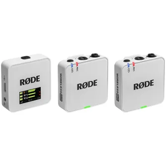 Wireless Lavalier Microphones - Rode RØDE Wireless GO III White lavalier bezvadu mikrofona komplekts 2xTX+RX 3.5mm USB Type-C 32bit - buy today in Master Foto store and with delivery