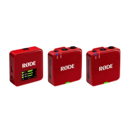 Rode RØDE Wireless GO III RED lavalier bezvadu mikrofona komplekts 2xTX+RX 3.5mm USB Type-C 32bit