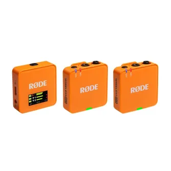 Wireless Lavalier Microphones - Rode RØDE Wireless GO III Orange lavalier bezvadu mikrofona komplekts 2xTX+RX 3.5mm USB Type-C 32bit - buy today in Master Foto store and with delivery