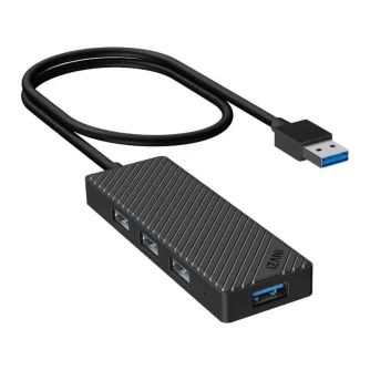 Docks & HUB - Adapter Hub 4 in 1, INVZI, MH04, 4x USB 3.0 (black) - buy today in Master Foto store and with delivery