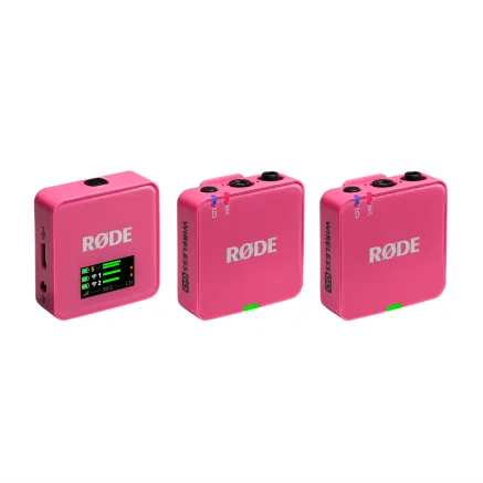 Rode RØDE Wireless GO III Pink lavalier bezvadu mikrofona komplekts 2xTX+RX 3.5mm USB Type-C 32bit