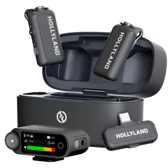 Wireless Lavalier Microphones - Hollyland LARK MAX 2 Combo 2-Person Wireless Microphone System for Cameras - buy today in Master Foto store and with delivery
