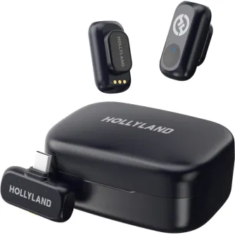 Wireless Lavalier Microphones - Hollyland LARK A1 Duo-Type-C(withCharging Case - buy today in Master Foto store and with delivery