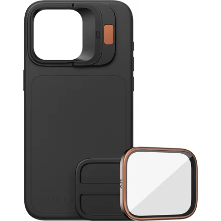 POLARPRO KIT - LITECHASER IPHONE 15 PRO CASE BLACK + UV FILTER 131129
