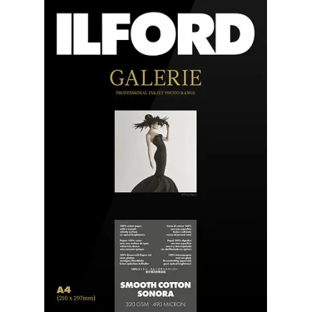 ILFORD GALERIE SMOOTH COTTON SONORA 320G 13X18CM 50 SHEETS 2002832