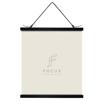 Photo Frames - FOCUS POSTER HANGER MAGNETIC BLACK 51CM 132431 - quick order from manufacturer