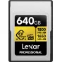 Memory Cards - LEXAR CFEXPRESS 4.0 PRO GOLD, VPG400, R1800/W1650 (TYPE A) 640GB LCAGOLD640G-RNENG - quick order from manufacturer