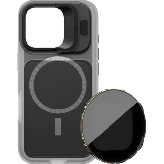 For smartphones - POLARPRO KIT - LITECHASER IPHONE 16 PRO BASE CASE CLEAR + VND 3-5 FILTER 131155 - quick order from manufacturer