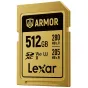 Memory Cards - LEXAR SDXC ARMOR GOLD UHS-II U3, STAINLESS STEEL, IP68 R280/W210 (V60) 512GB LSDAMGL512G-RNNNG - quick order from manufacturer
