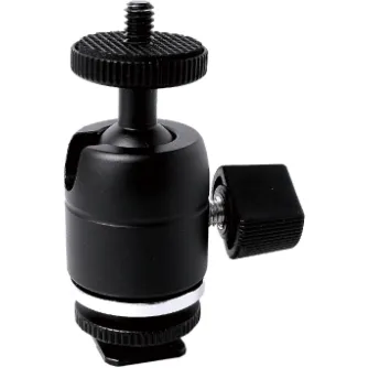 Tripod Accessories - KUPO KS-CB03 MINI BALL HEAD WITH HOT SHOE ADAPTER KS-CB03 - quick order from manufacturer