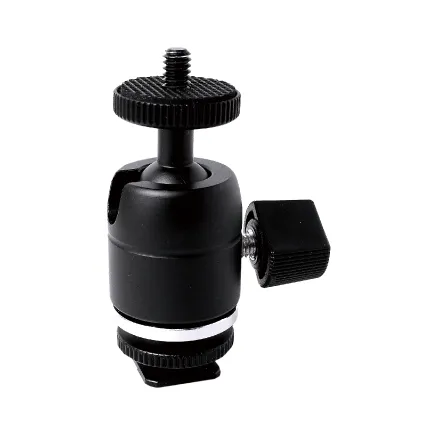 KUPO KS-CB03 MINI BALL HEAD WITH HOT SHOE ADAPTER KS-CB03