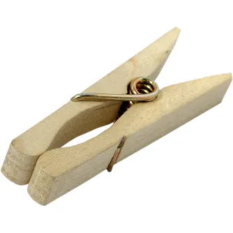 KUPO KCP-347 WOOD C47 SPRING-TYPE CLOTHSPINS (50 PCS PER BAG) KCP-347