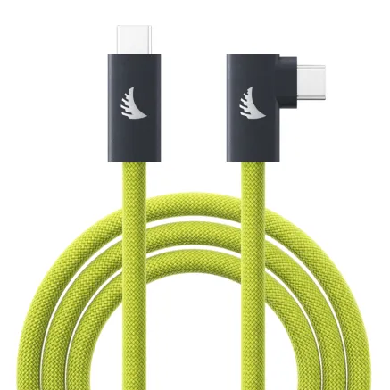 ANGELBIRD CABLE I USB-C 3.2 I SOLID FLEX TETHER CABLE RIGHT-ANGLE I LIME I 4,5 M UC3SFRAL450