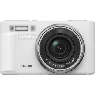 Compact Cameras - YASHICA CITY 100 (WHITE) YAS-DGC100-WH - quick order from manufacturer