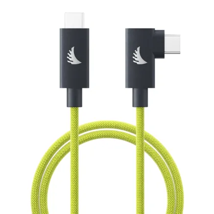 ANGELBIRD CABLE I USB-C 4.0 I SOLID FLEX CABLE RIGHT-ANGLE I LIME I 2 M UC4SFRAL200