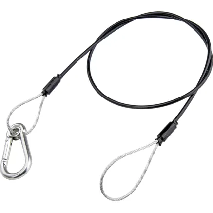 KUPO SW-02 70 CM LONG SAFETY WIRE - 2.0MM DIAMETER PVC JACKET SW-02