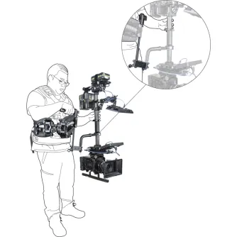 Tripod Accessories - KUPO KS-262 STEADICAM HIGH/LOW MODE BRACKET SET KS-262 - quick order from manufacturer