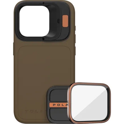 POLARPRO KIT - LITECHASER IPHONE 15 PRO MAX CASE DESERT + UV FILTER 131134