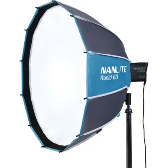 Softboxes - NANLITE RAPID 60 PARABOLIC SOFTBOX SB-RP60 WITH EGGCRATE FOR FM MOUNT SB-RP60 - quick order from manufacturer