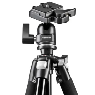 Foto statīvi - mantona Scout MAX tripod with ball head 157cm 19870 - perc šodien veikalā un ar piegādi