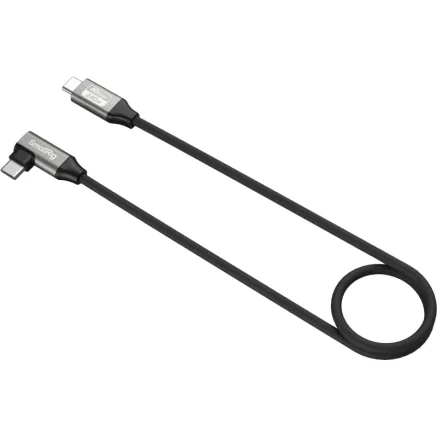 SMALLRIG 5076 USB-C DATA CABLE (STRAIGHT TO ANGLED, 60CM (40GBPS + 240W + 8K) 5076