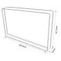 Photo Frames - FOCUS CHRISTMAS PHOTO FRAME ACRYLIC 10X15 133255 - quick order from manufacturer