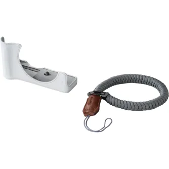 Camera Protectors - SMALLRIG 5431 LEATHER HALF CASE KIT FOR CANON EOS R50 V WHITE 5431 - quick order from manufacturer