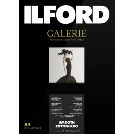 ILFORD GALERIE SMOOTH COTTON RAG 310G 10X15CM 50 SHEETS 2005027
