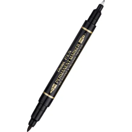 PENTEL N75W-A TWIN TIP MARKER 0,3/1,2MM BLACK 2407501
